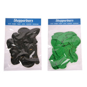 50x-ballonnen-27-cm-zwart--groene-versiering_10118152-2
