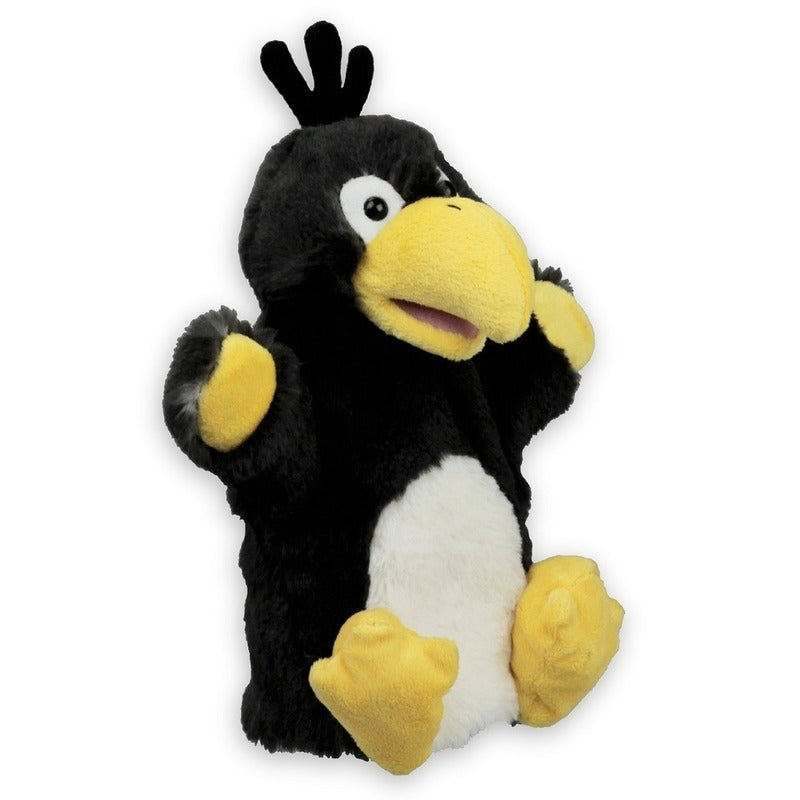 pluche-handpop-knuffel-vogel-raaf-kraai-20-cm-poppenkast-dieren-poppen_10173152