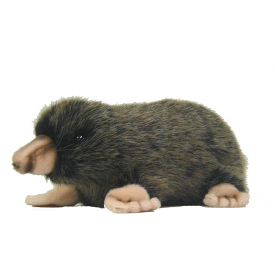 Hansa Mole plush - 23 cm - black - soft fabric - luxury quality - stuffed animal