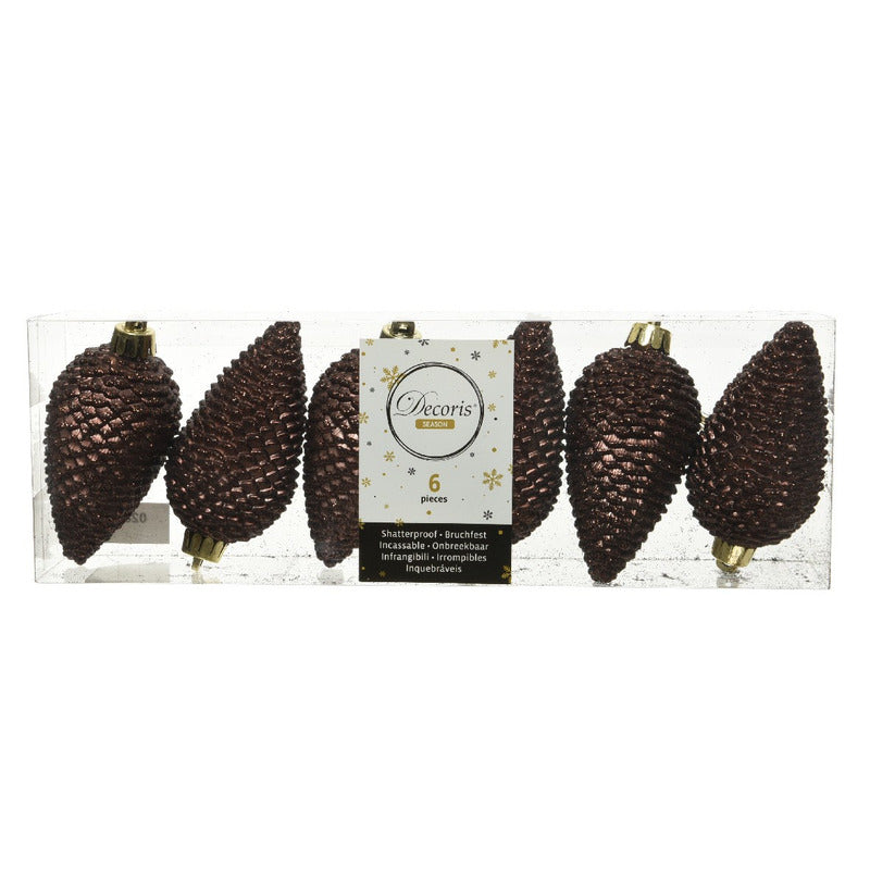 kersthangers-dennenappels-6x-st-donkerbruin-glitter-8-cm-kunststof-kerstversiering_10184156