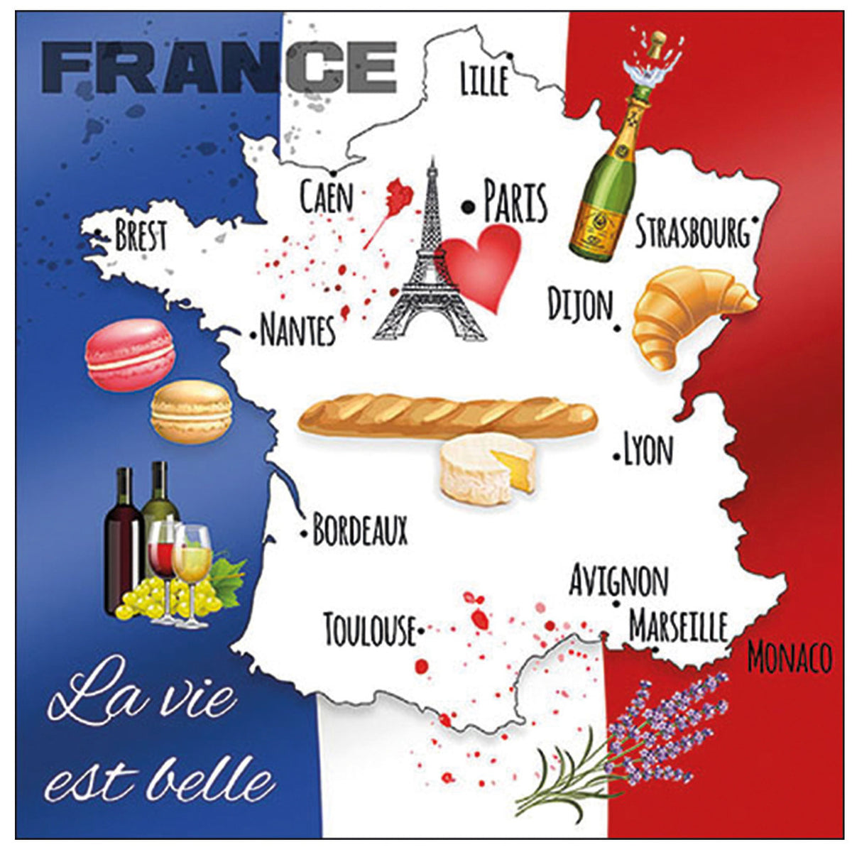 tafel-diner-lunch-servetten-frankrijk-vlag-20x-stuks-33-x-33-cm-landen-thema_10304157