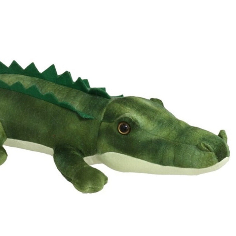 Crocodile Plush Toy - soft plush fabric - green - 85 cm