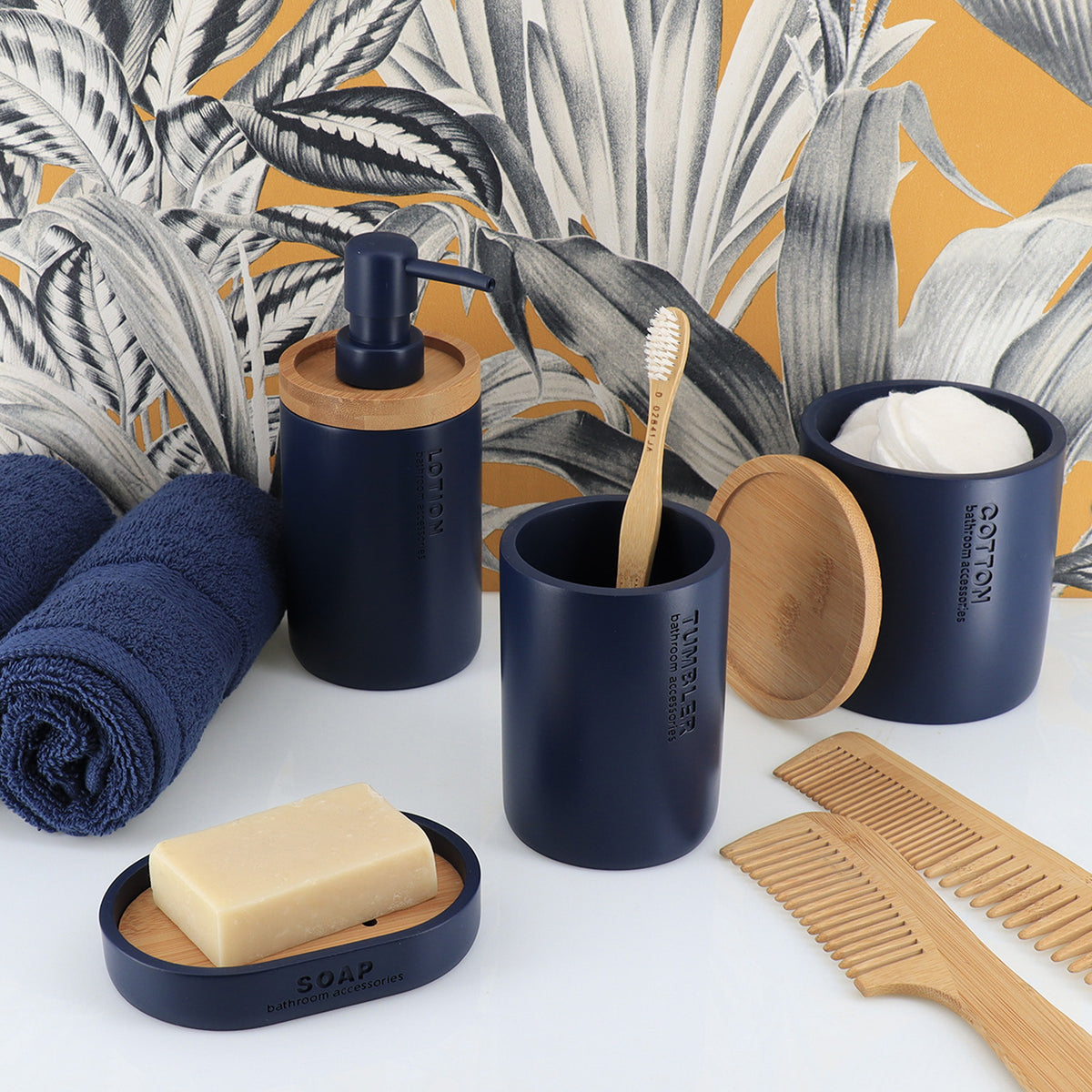 tendance-badkamer-accessoires-set-2delig-polyresin-bamboe-blauw-robuust-matte-coating_10449162-1