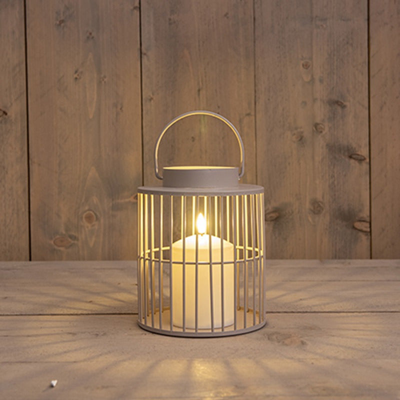 windlicht-kaarsenhouder-buiten-lantaarn-beige-zand-15-x-18-cm-metaal-incl-led-kaars_10445162