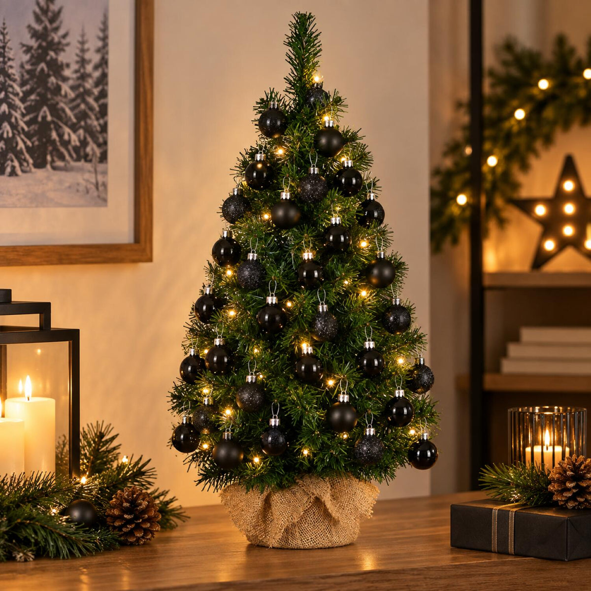 mini-kerstboom-75-cm-hoog-inclusief-40-zwarte-kerstballen-81-takken_10351163-1