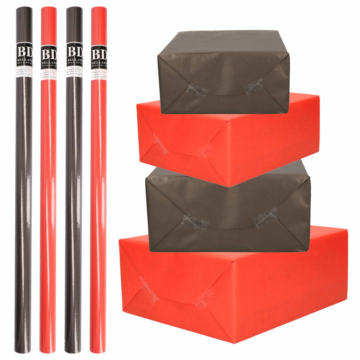 8x-rollen-kraft-inpakpapier-pakket-zwart-rood-halloween-kerst-20-x-70-cm_10297167