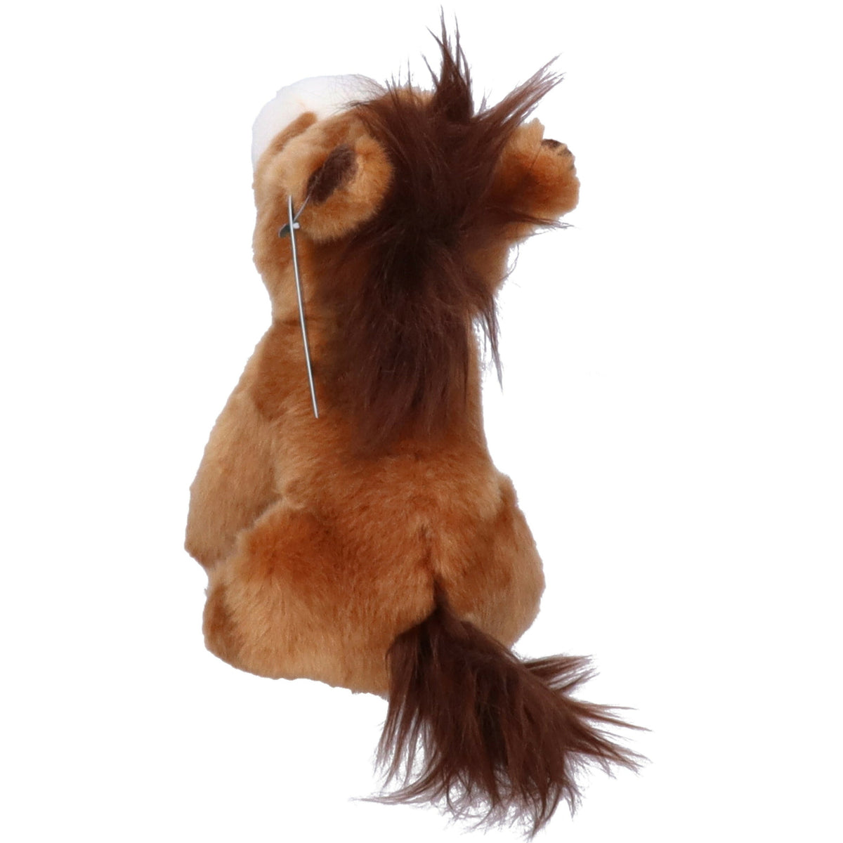 Pony/paard pluche knuffeldier - 18 cm - bruin - boerderijdieren knuffels