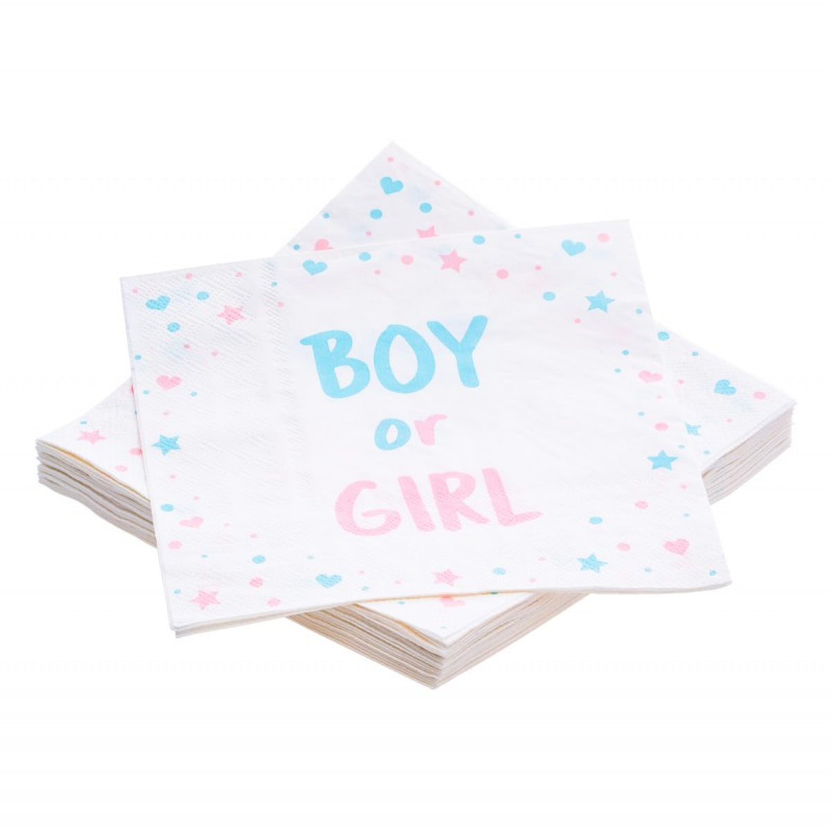 chaks-baby-gender-reveal-servetten-20x-stuks-roze-blauw-boy-or-girl-33-x-33-cm_10451170