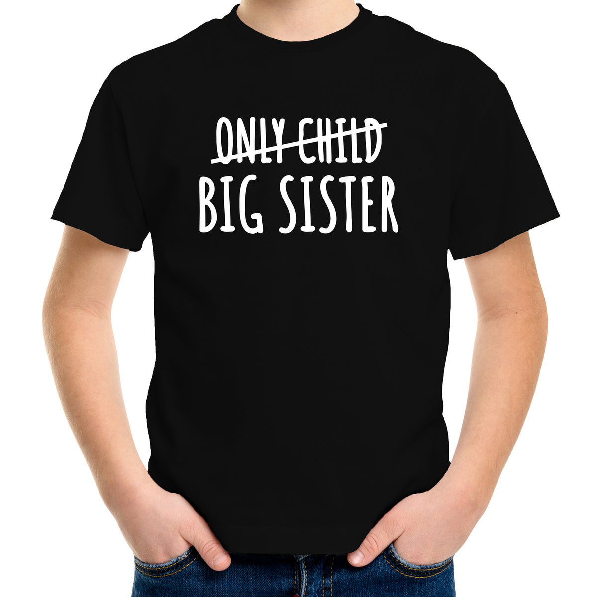 correctie-only-child-big-sister-grote-zus-cadeau-tshirt-zwart-meisjes-aankondiging-broer-of-zus_10296178-2