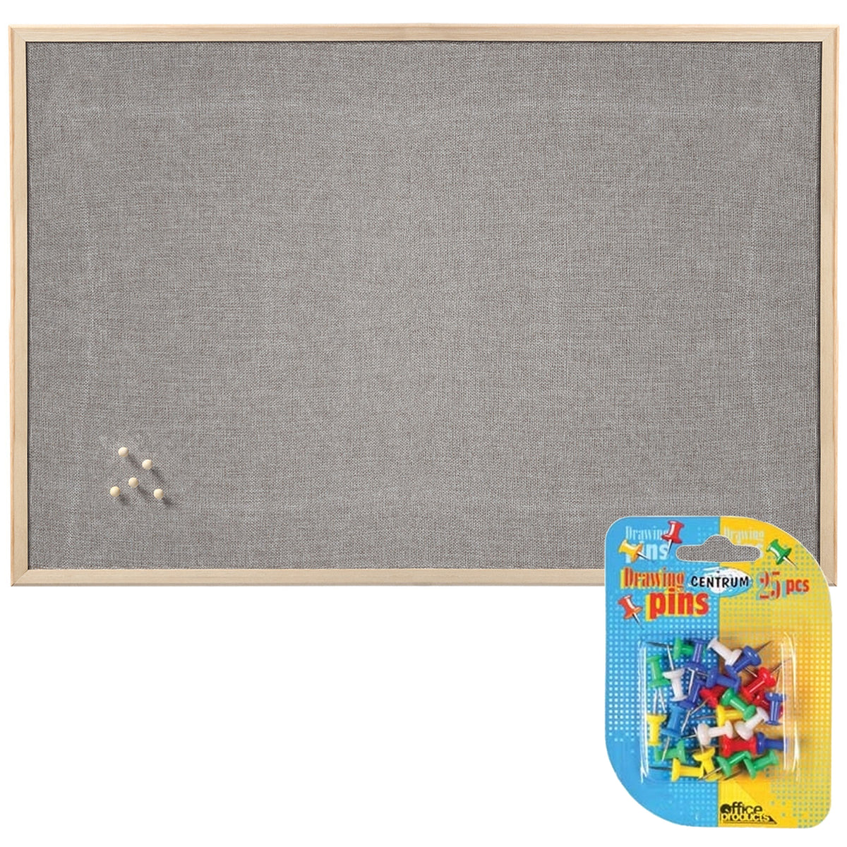 prikbord-incl-25x-punaises-gekleurd-textiel-60-x-80-cm-lichtgrijs_10386180