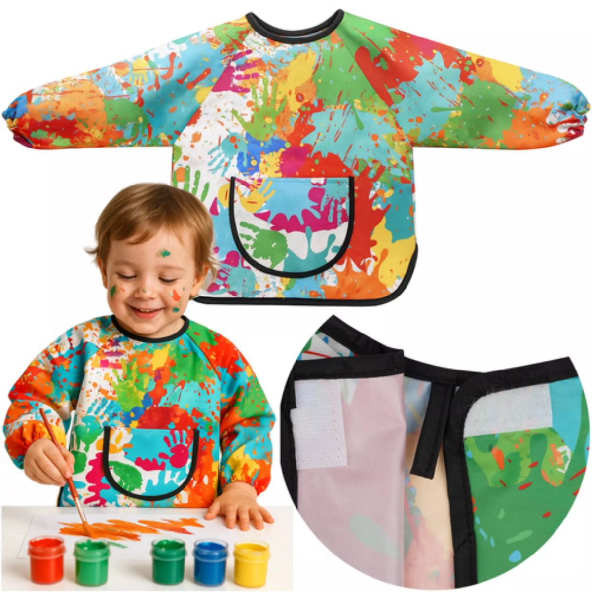 knutsel-schort-verfschort-voor-peuters-met-zak-13-jaar-multi-kleuren-waterdicht_10479186-2