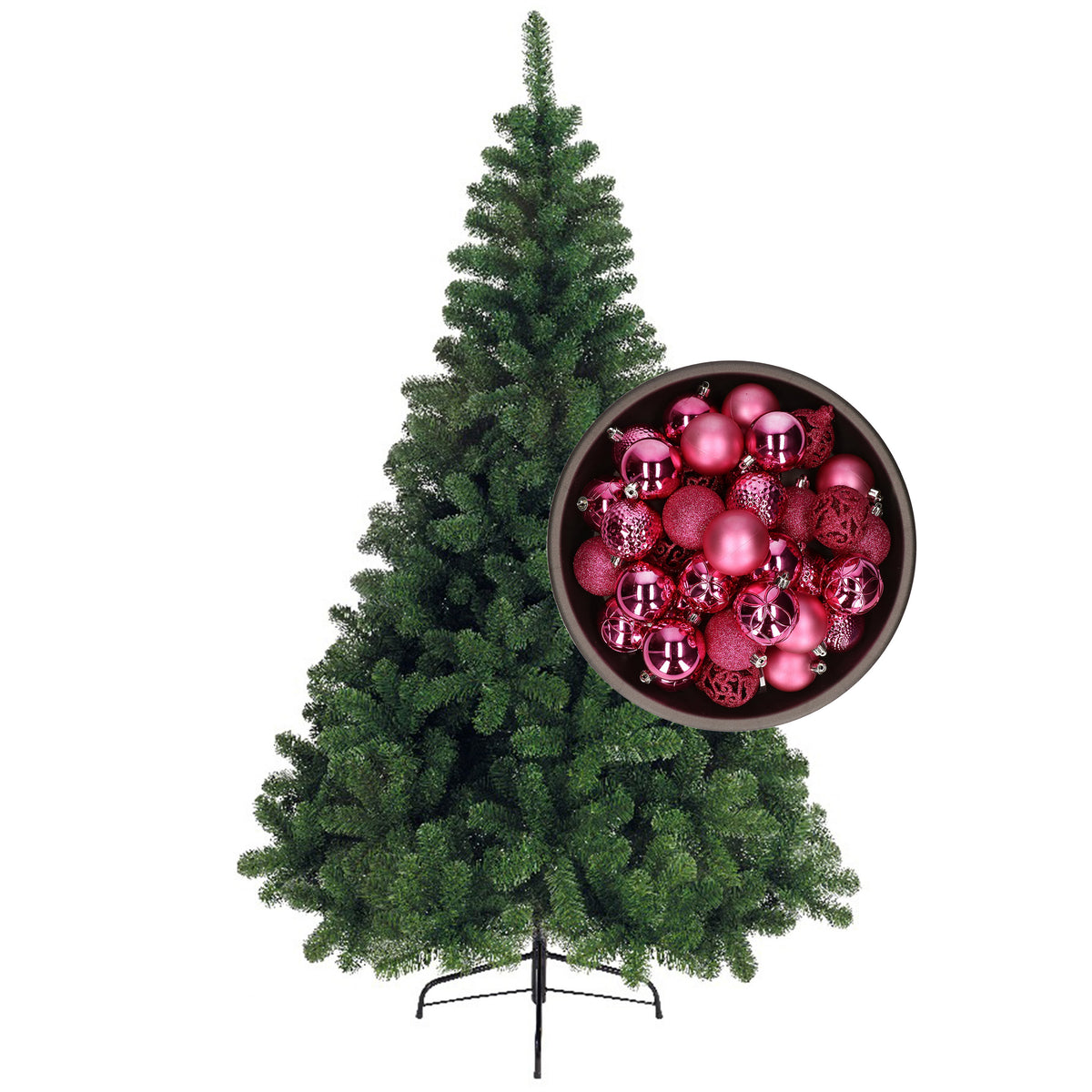 bellatio-decorations-kunst-kerstboom-180-cm-met-kerstballen-fuchsia-roze_10368194