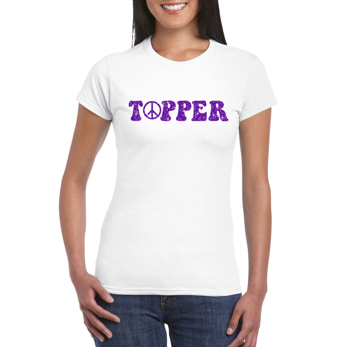 wit-flower-power-tshirt-topper-met-paarse-letters-dames_10360201