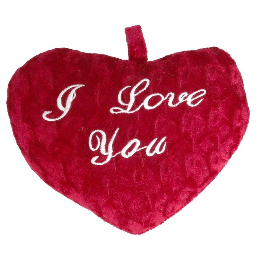 Pluche rood hart kussen I Love You 24 x 19 x 7 cm