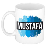 mustafa-naam-cadeau-koffie-mok-beker-met-blauw-verfstrepen-cadeau-collega-vaderdag_10294215