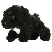 Plush black Cockapoo puppy dog cuddly toy 25 cm