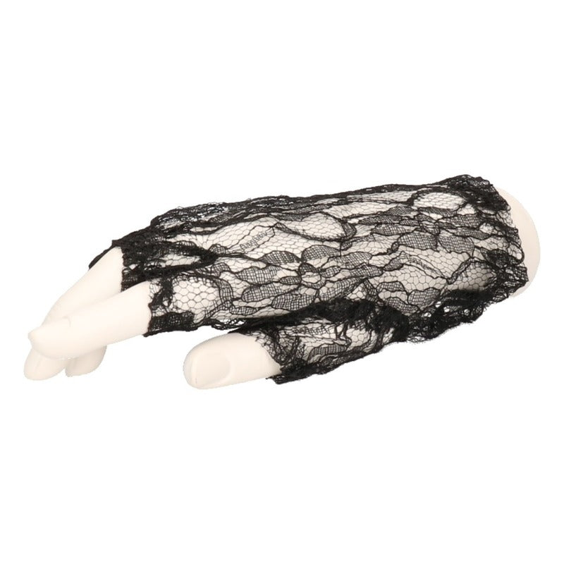 carnaval-verkleed-korte-kanten-handschoenen-voor-dames-zwart-m-xl-polyester_10101219-1