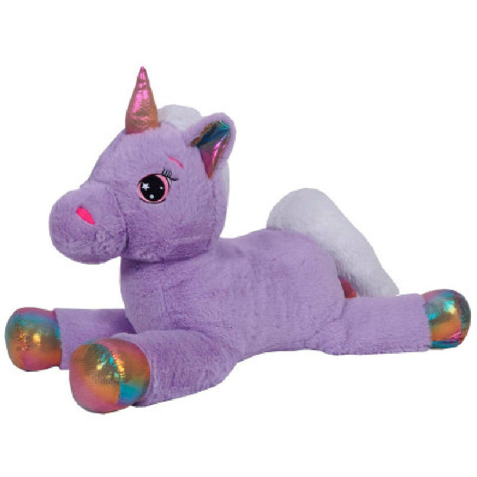 knuffeldier-eenhoorn-mistica-zachte-pluche-stof-dieren-knuffels-paars-30-cm_10430222