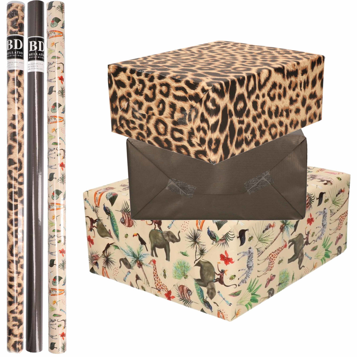 6x-rollen-kraft-inpakpapier-jungle-panter-pakket-dieren-luipaard-zwart-200-x-70-cm_10301228-1