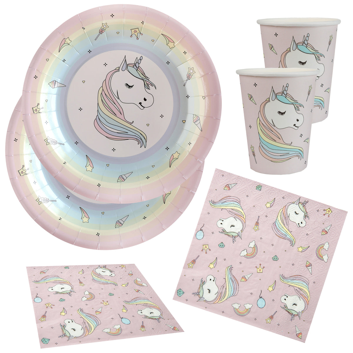 eenhoorn-thema-feest-wegwerp-servies-set-20x-bordjes--20x-bekers--20x-servetten-roze_10400240