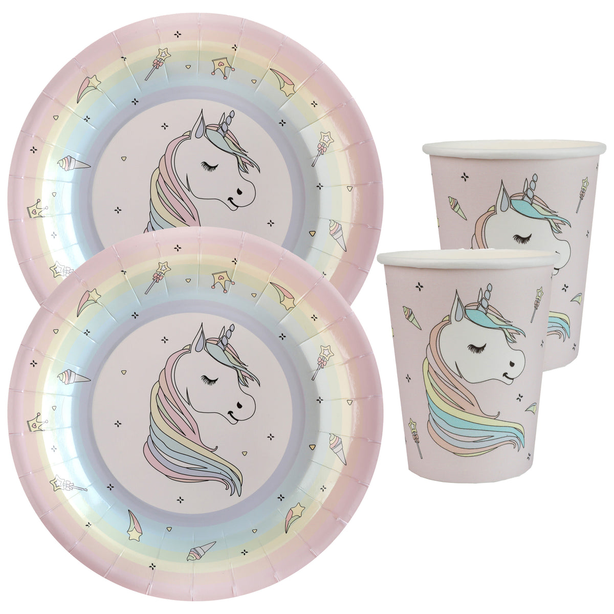 eenhoorn-thema-feest-wegwerp-servies-set-10x-bordjes--10x-bekers-roze_10400241