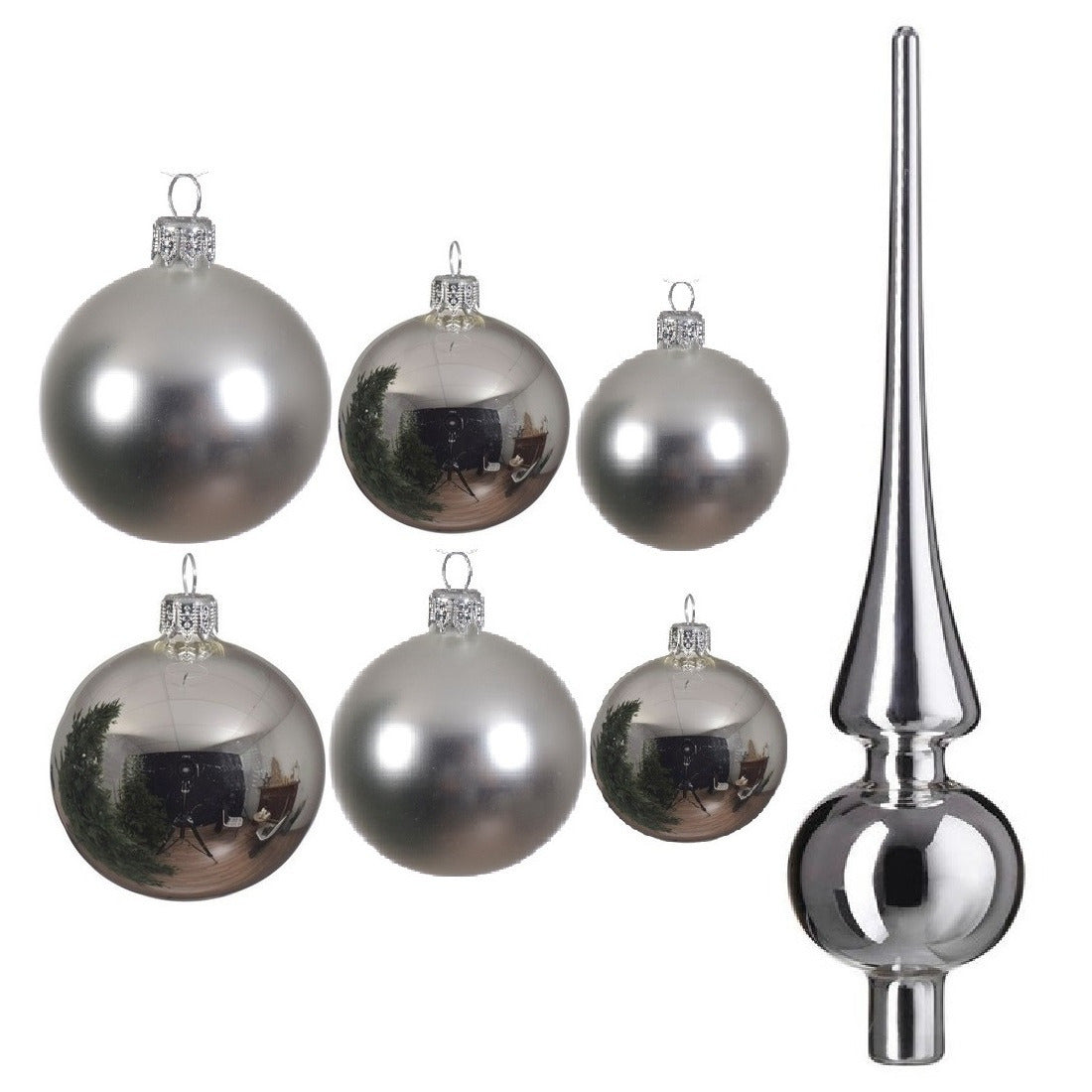 groot-pakket-glazen-kerstballen-50x-zilver-glans-mat-468-cm-met-piek-glans_10324245