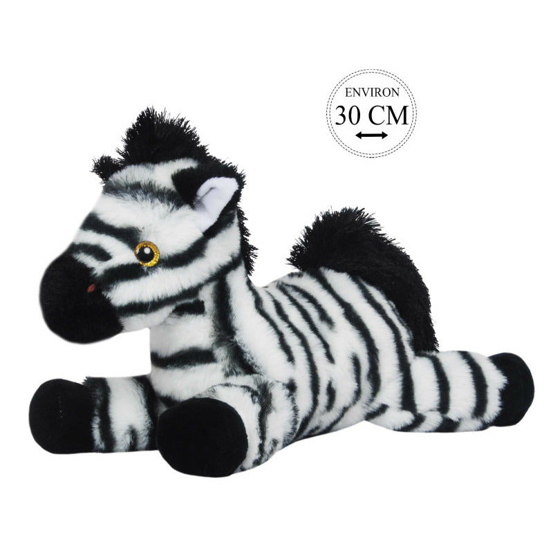 knuffeldier-zebra-zowie-zachte-pluche-stof-wilde-dieren-knuffels-wit-zwart-30-cm_10430263-1