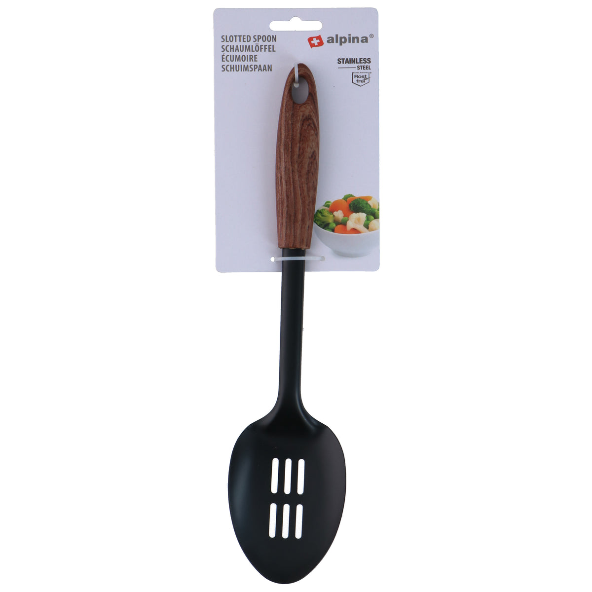 alpina-keukengerei-schuimspaan-opscheplepel-zwart-staal-28-x-7-cm-groente-lepel_10464263-1