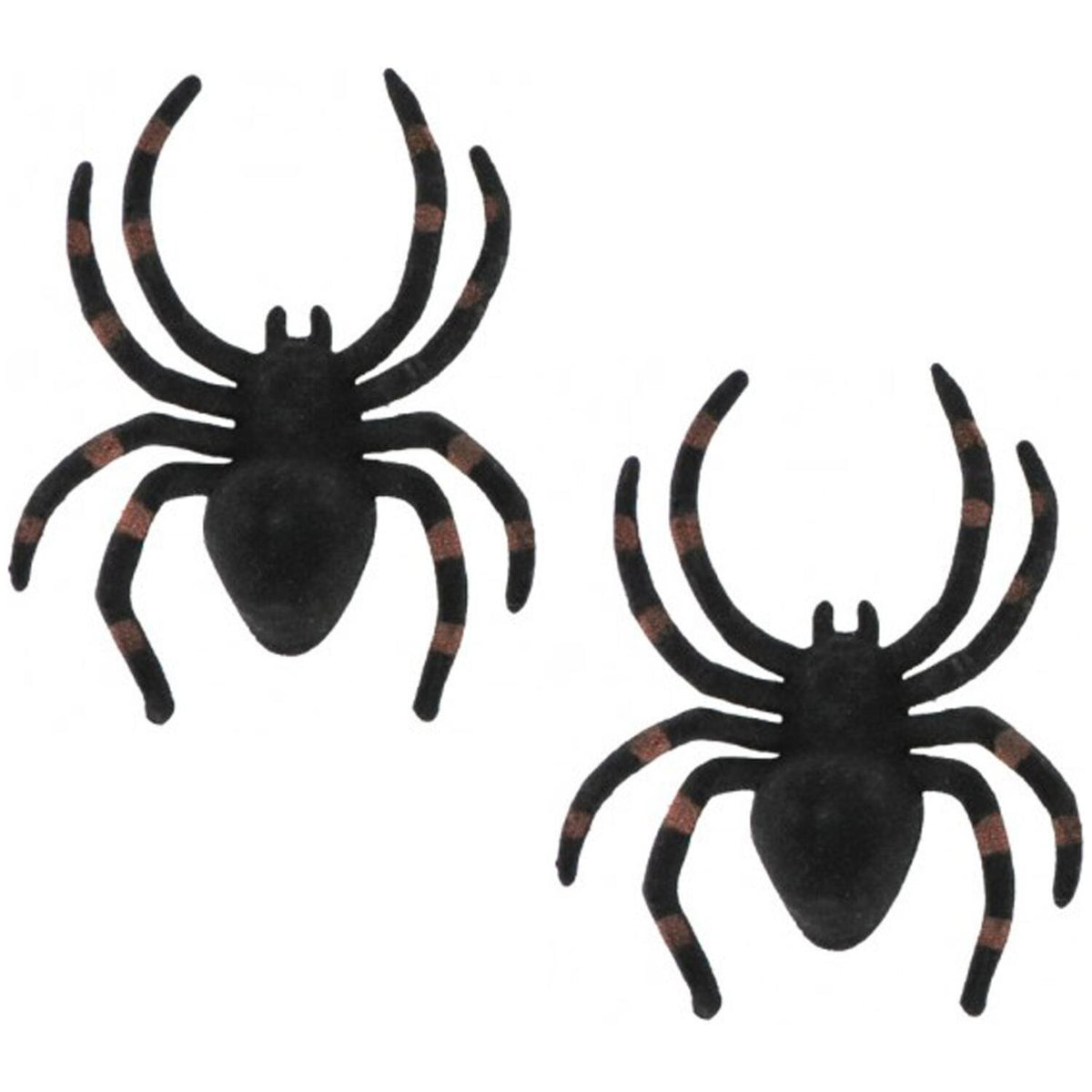 nep-spinnen-13-cm-zwart-bruin-gestreept-2x-stuks-horror-griezel-thema-decoratie-beestjes_10407276-2