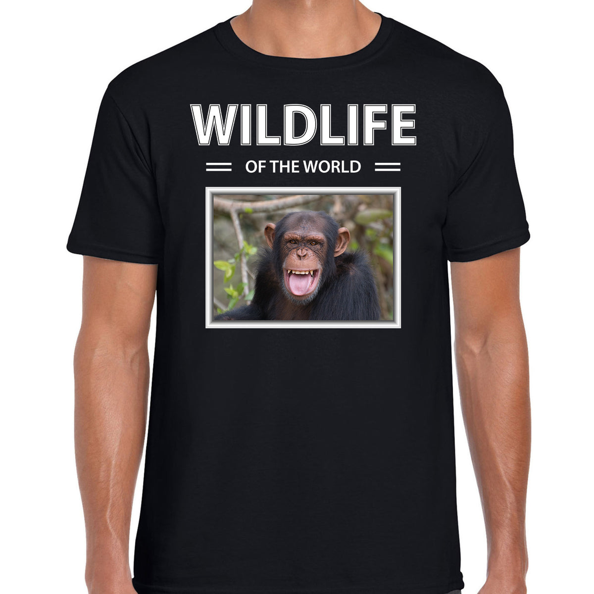 chimpansee-aap-tshirt-met-dieren-foto-wildlife-of-the-world-zwart-voor-heren_10264287