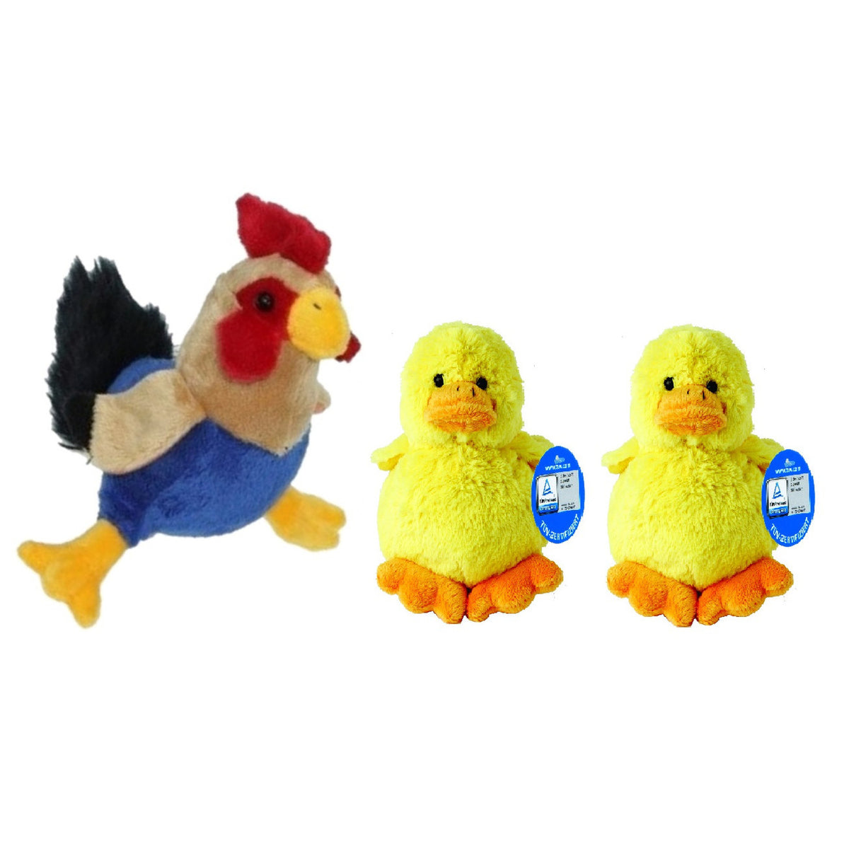 pluche-kippen-hanen-knuffel-van-20-cm-met-twee-gele-pluche-kuikens-16-cm_10306290