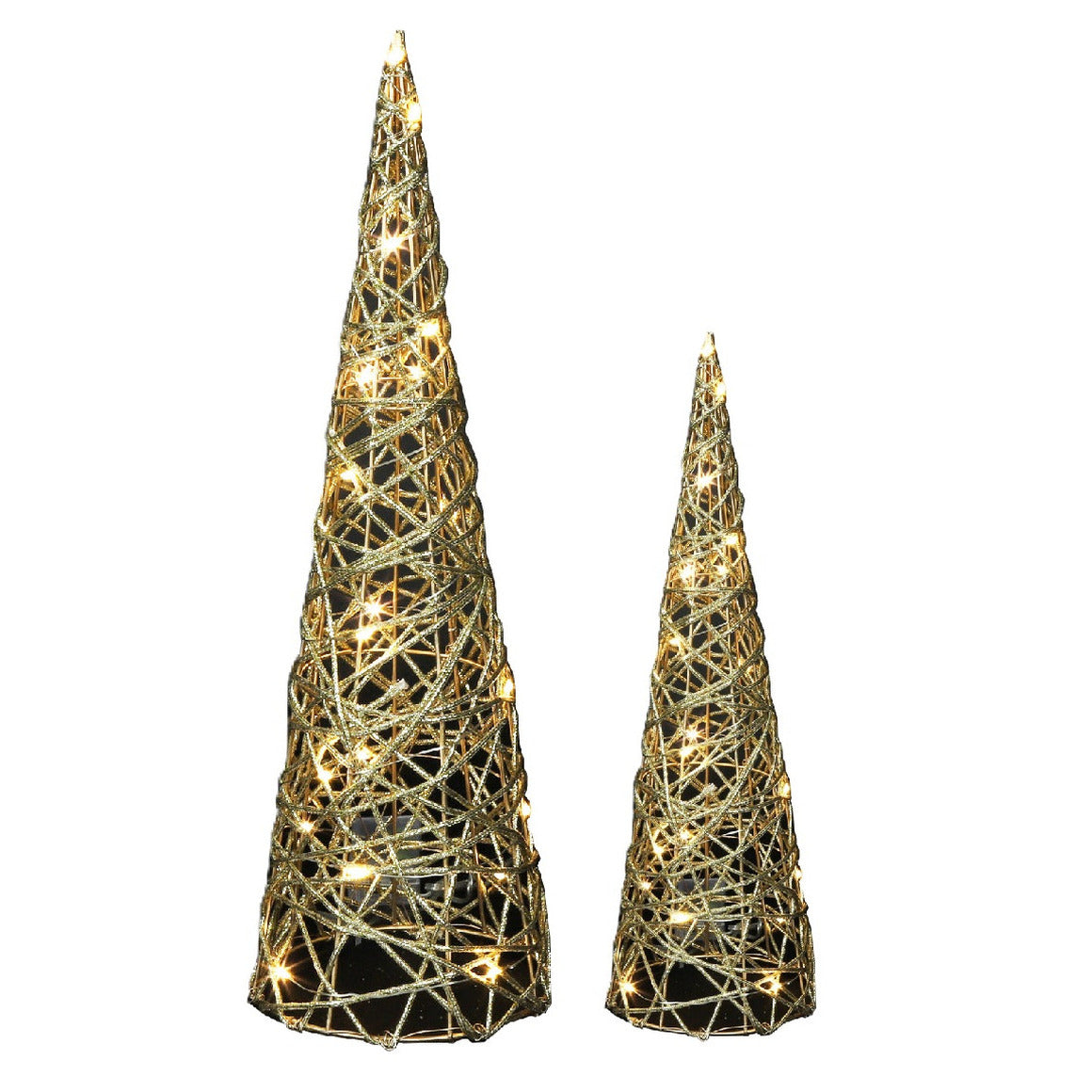 led-kegels-kerstboom-lampen-2x-st-goud-h40-h60cm-warm-wit-timer_10441295