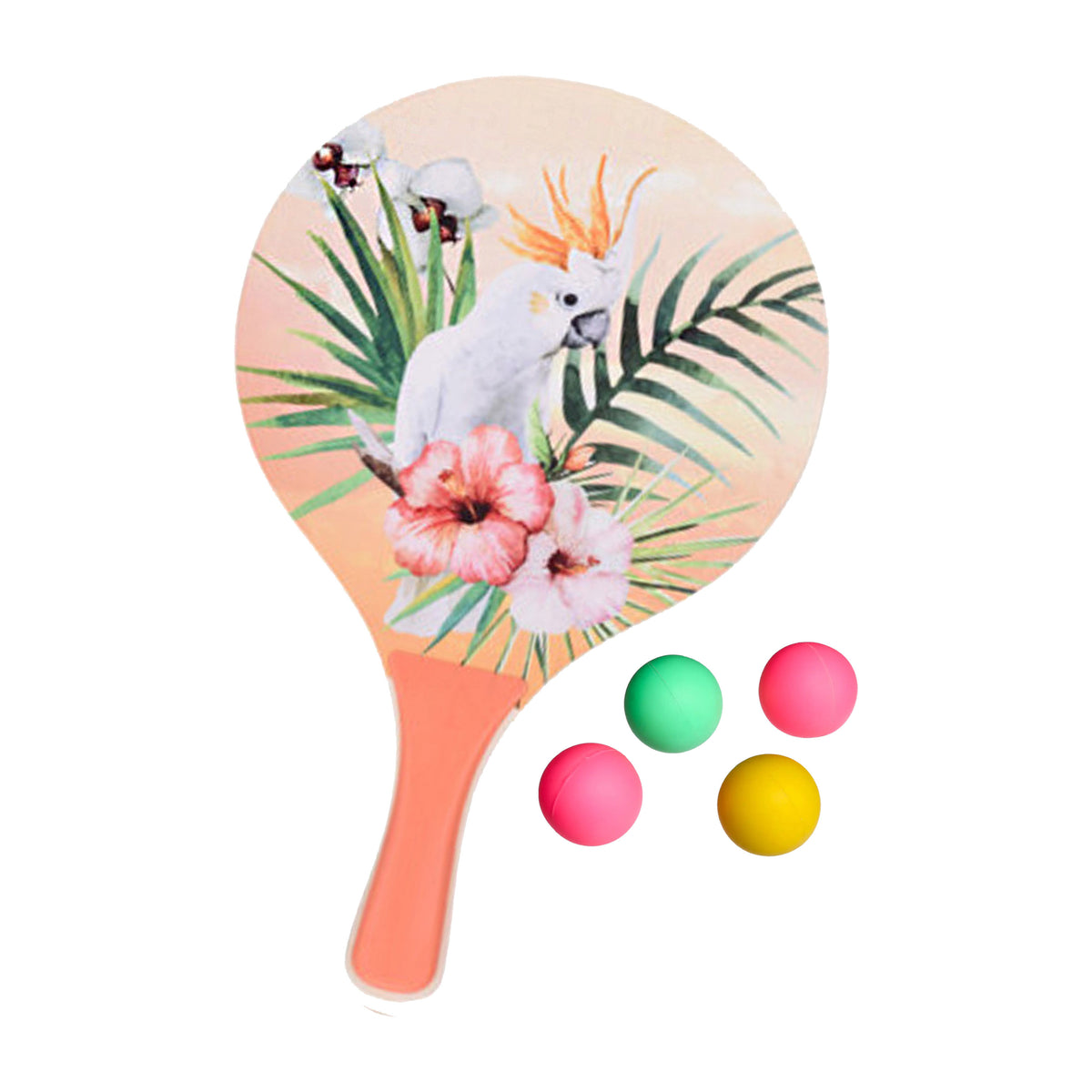 summertime-beachball-set-hout-oranje-strand-sport-speelset-met-5x-balletjes_10439300