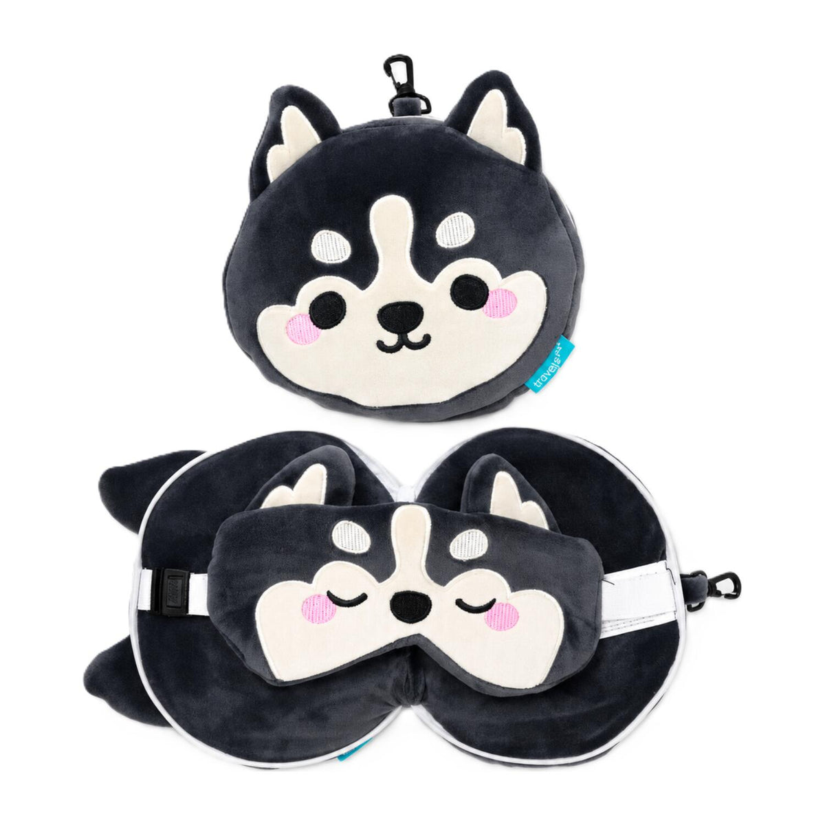 relaxeazzz-reis-set-husky-hond-knuffel--reiskussen--slaapmasker-voor-kinderen_10499306-1