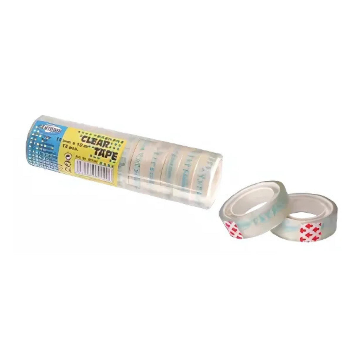centrum-plakband-12x-stuks-transparant-12-mm-x-10-m-kantoorartikelen_10479312