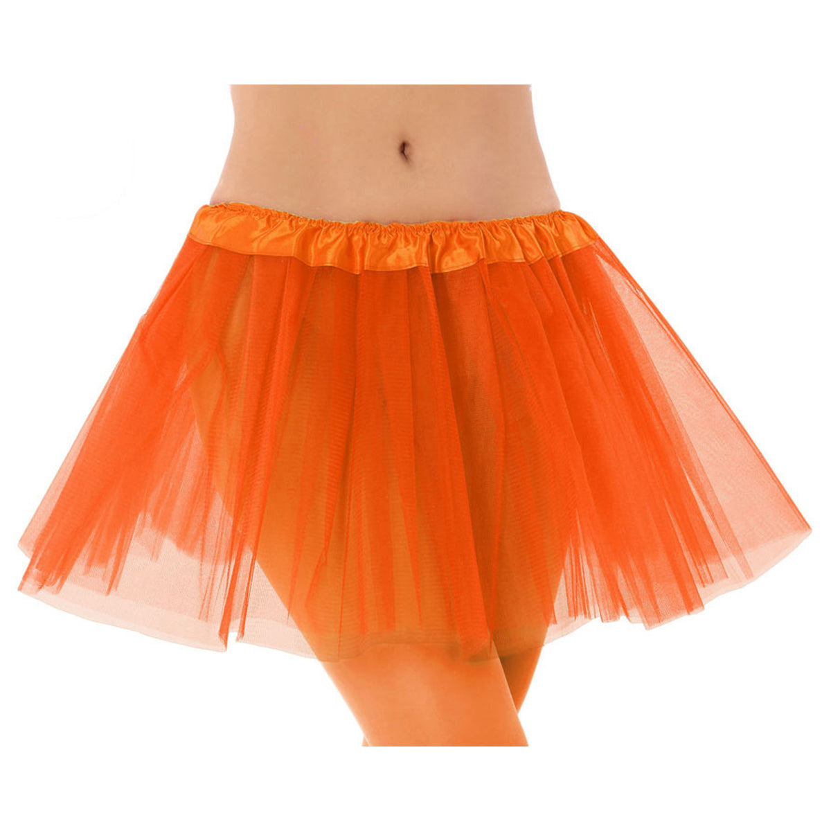 dames-verkleed-rokje-tutu--tule-stof-met-elastiek-oranje-one-size_10406312