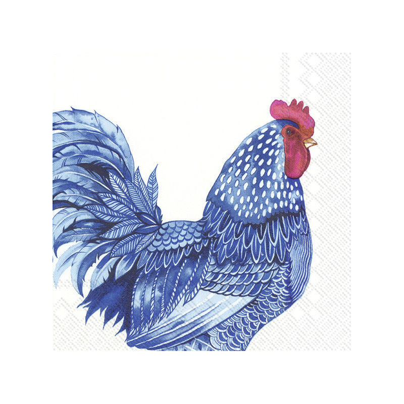 feest-servetten-kip-20x-blauw-3laags-pasen-lente-33-x-33-cm_10350324