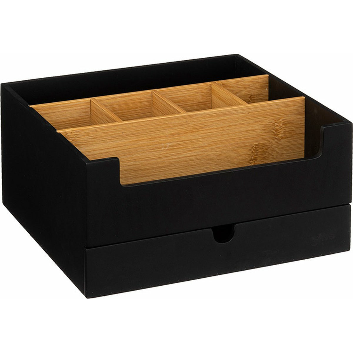make-up-bureau-organizer-zwart-26-x-24-x-13-cm-bamboe-hout-pennenbakje_10432332