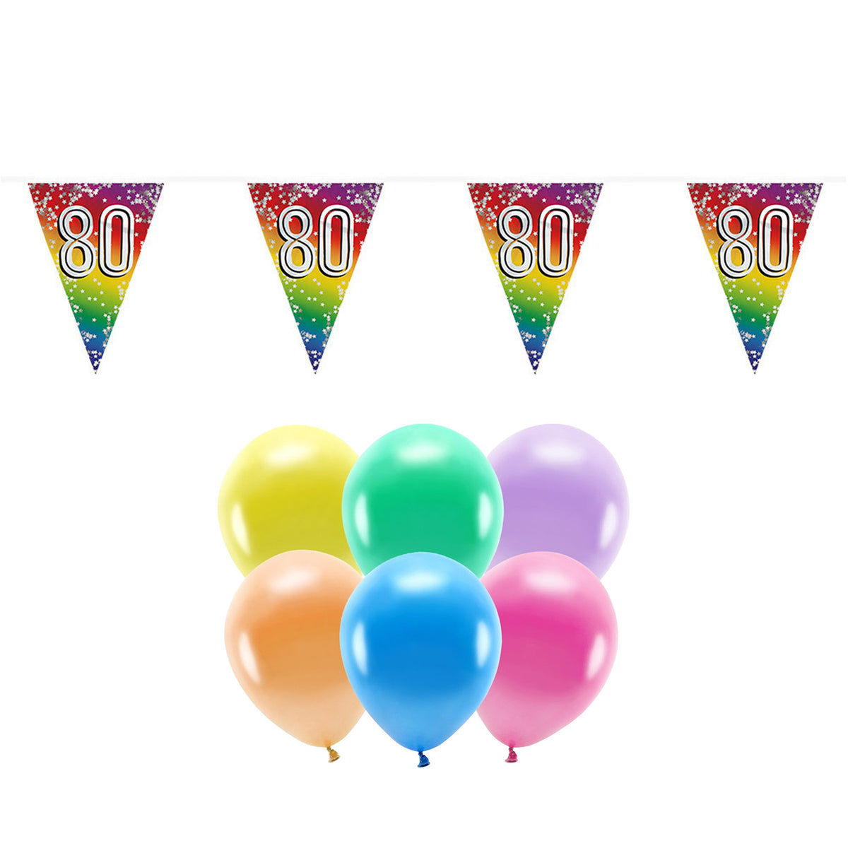 boland-party-80e-jaar-verjaardag-versiering-100x-ballonnen-2x-leeftijd-vlaggetjes_10362332