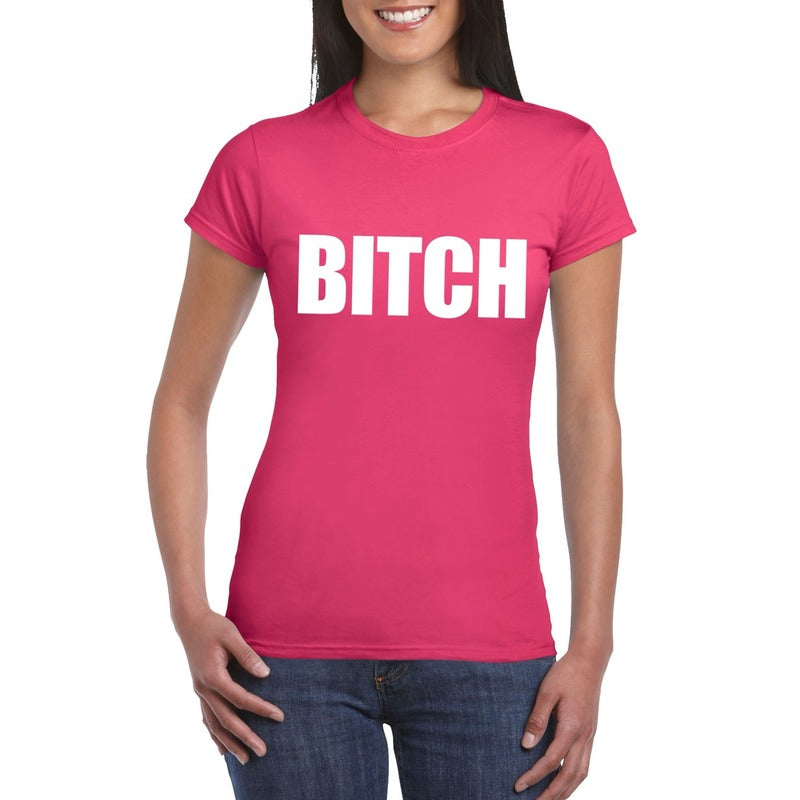 bitch-tekst-tshirt-roze-dames_10110335