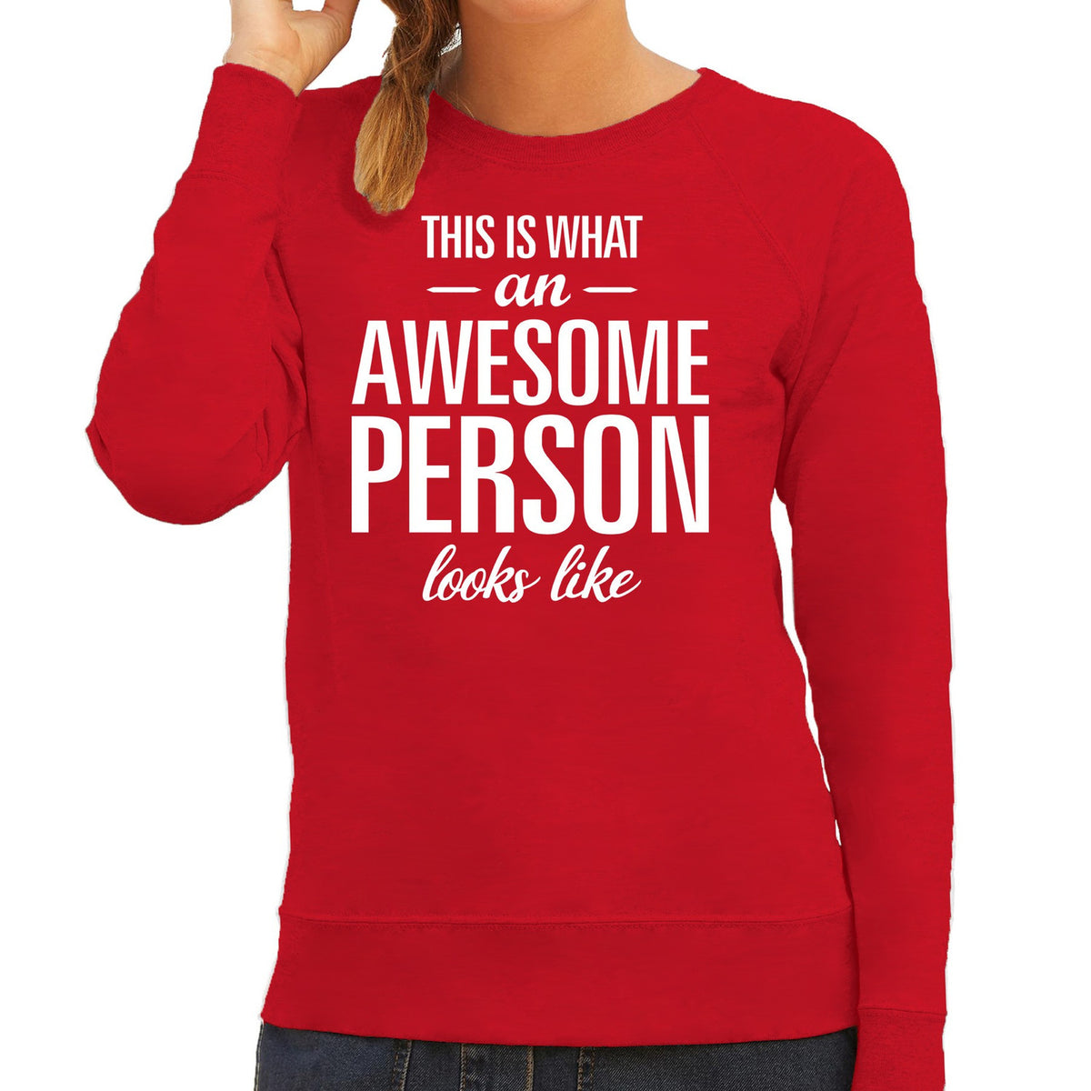 awesome-person--persoon-cadeau-trui-rood-dames_10203337