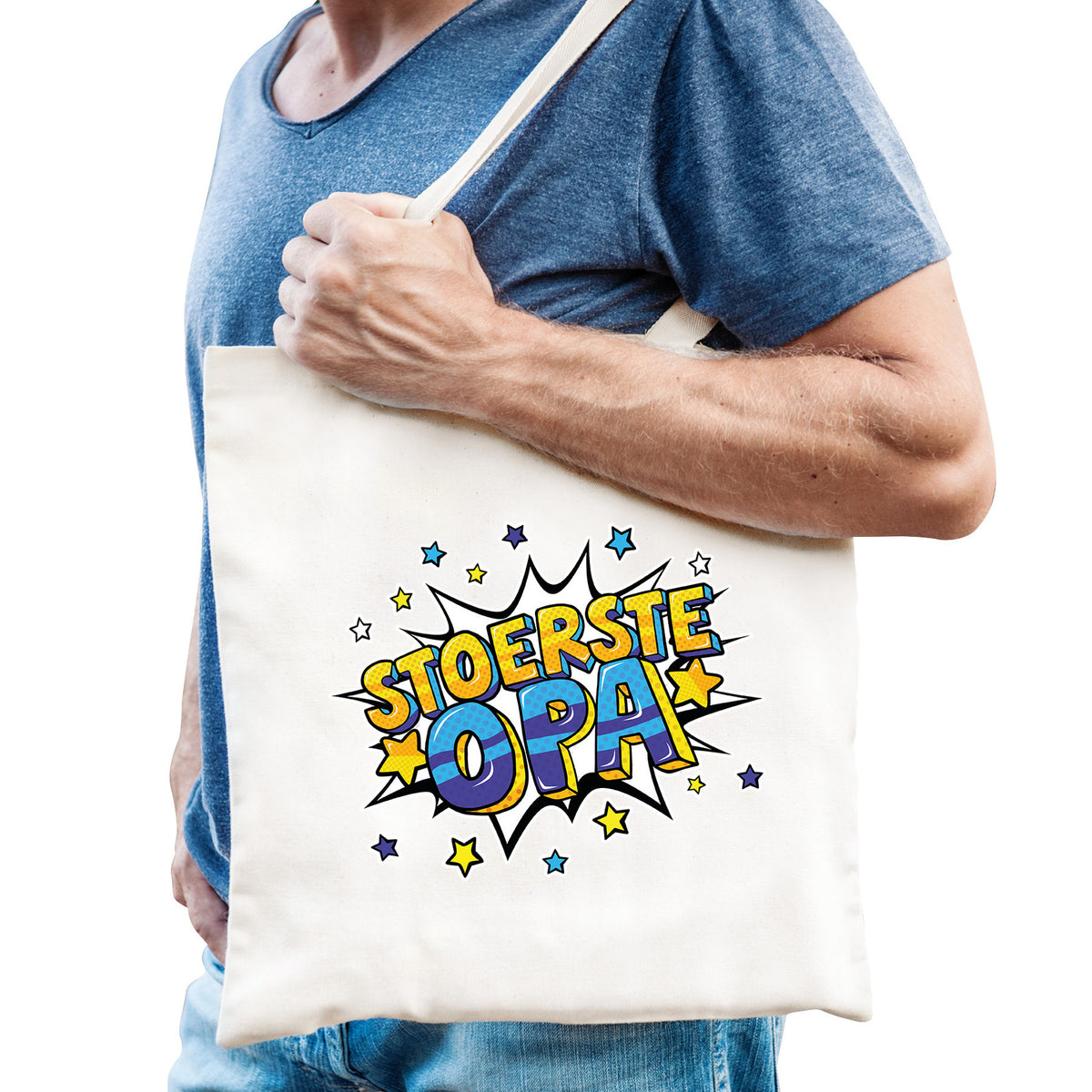 stoerste-opa-popart-katoenen-tas-wit-voor-heren_10329341