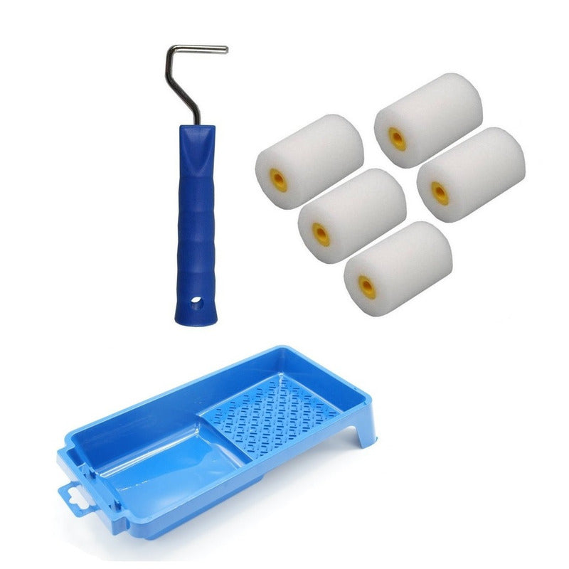 5x-verfrollers-fijn-incl-rollerbeugel-en-verfbakje-5-cm_10199348