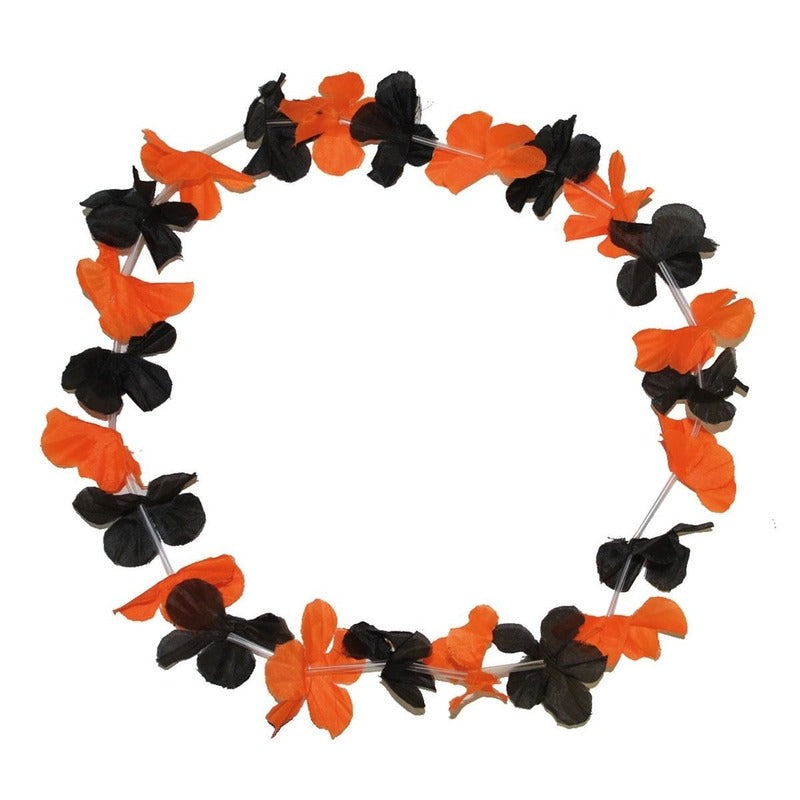 hawaiikrans-zwart-met-oranje_10034350