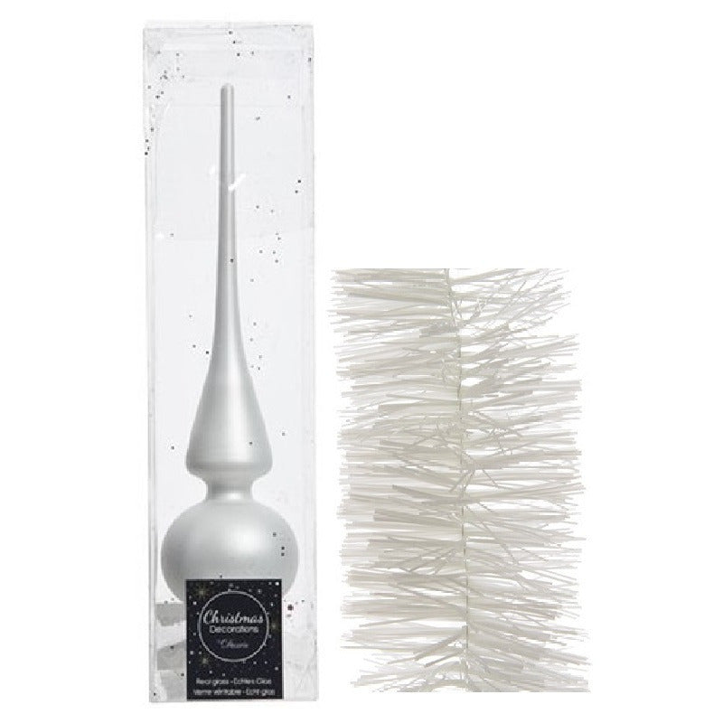 kerstversiering-glazen-piek-mat-26-cm-en-folieslingers-pakket-winter-wit-van-3x-stuks_10324355