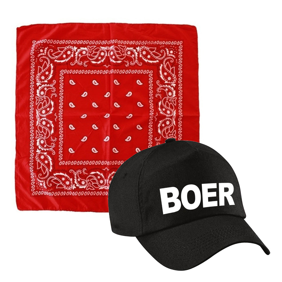 boer-verkleed-pet-zwart-met-rode-hals-zakdoek-volwassenen_10358358