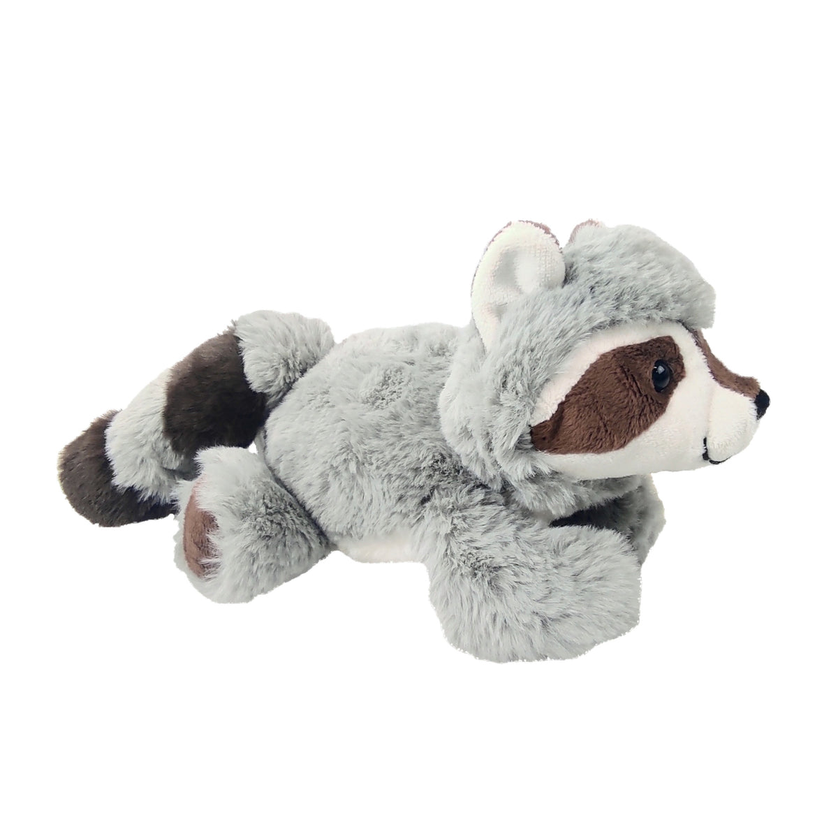 pluche-wasbeer-knuffel-zittend-grijs-zwart-polyester-25-cm_10389363