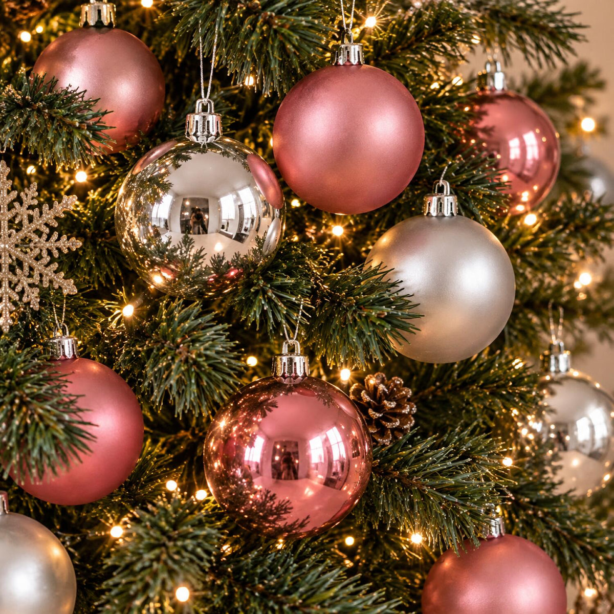 decoris-kunststof-kerstballen-8-cm-zilver-oudroze-12x-stuks_10355364-1
