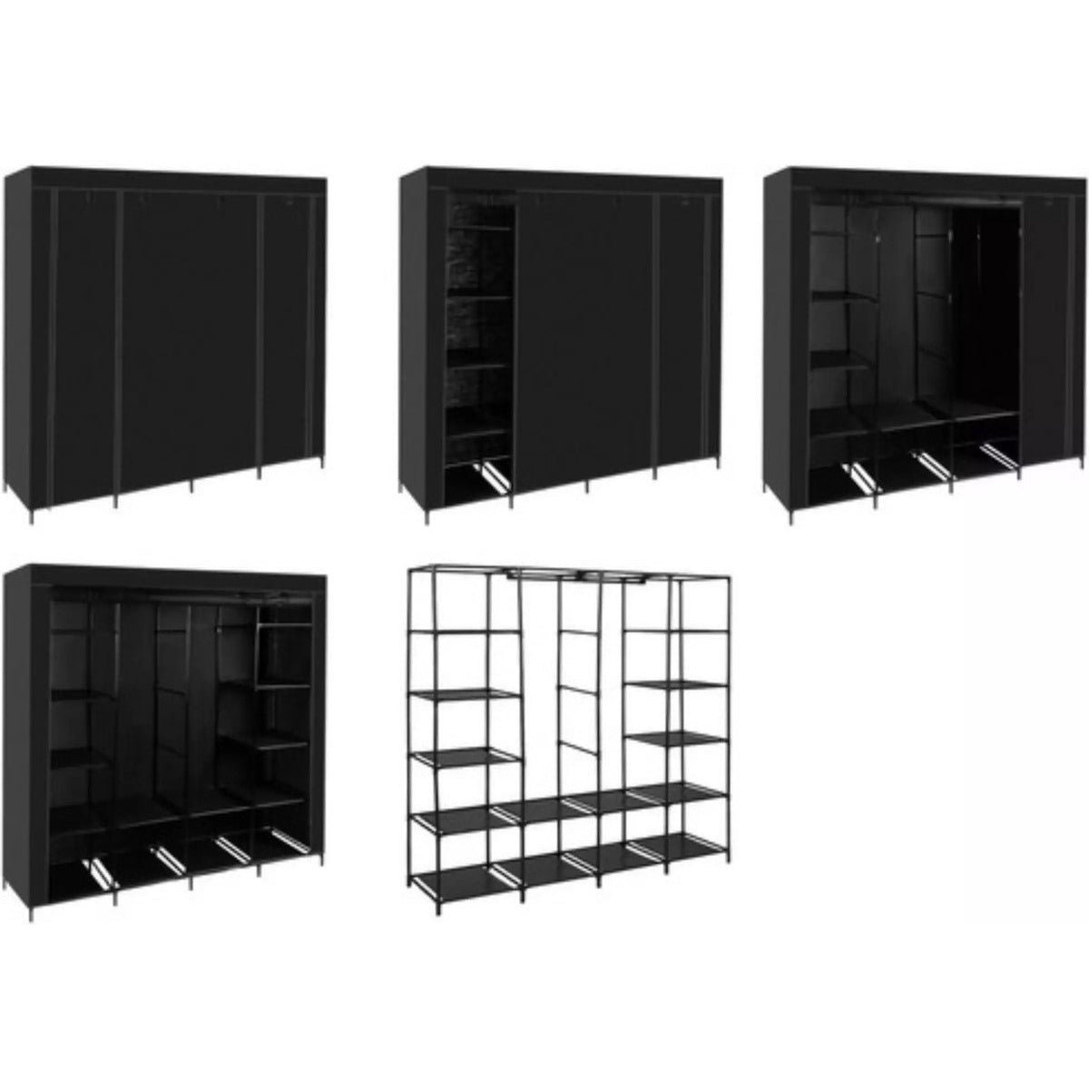 ruhhy-kledingkast-170-x-170-cm-zwart-opvouwbaar-campingkast-mobiele-kast_10480375-5
