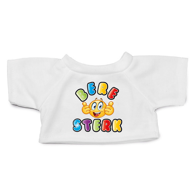 T-shirt for teddy bear - clothies - size M - very strong - white